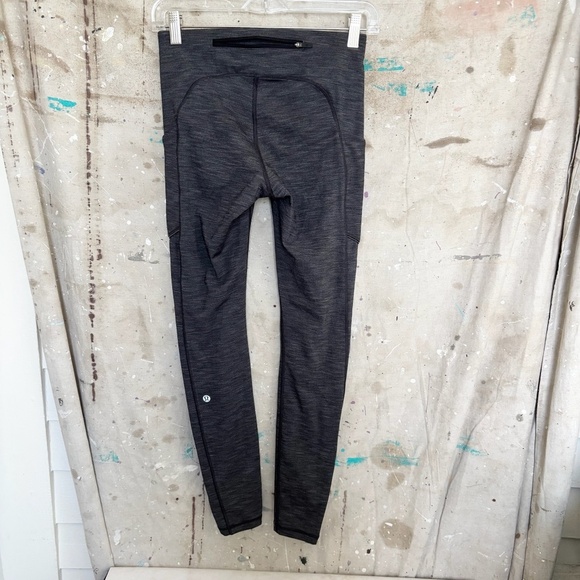 Lululemon Speed Up Tight Full-On Luxtreme Brushed 28", Heathered Black - Picture 3 of 4